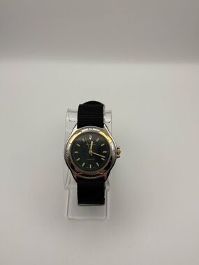 Milan Men’s Classic Two-Tone Black Dial Wristwatch